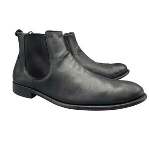 To Boot New York Adam Derrick Mens Boots Size 11 Black Chelsea Leather Slip On
